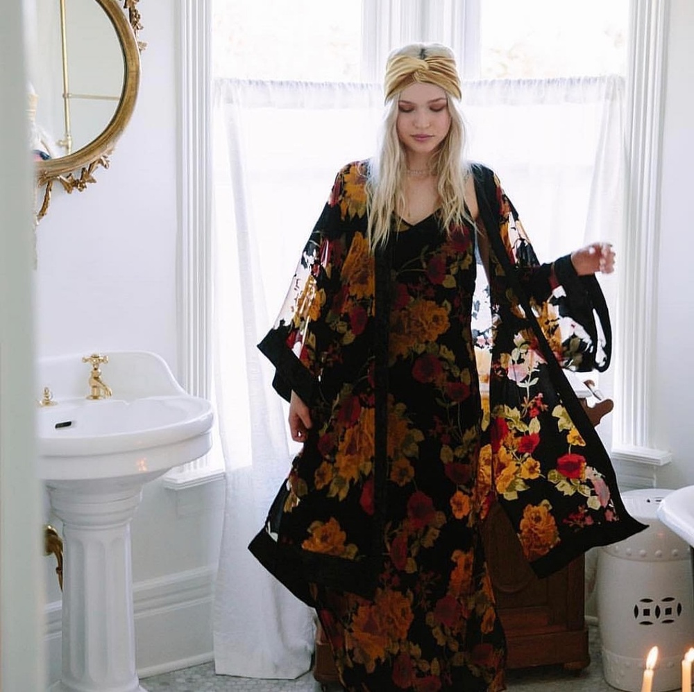 Vintage velvet dress